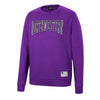 Northwestern University Wildcats Colosseum Men's Purple Scholarship Crewneck Fleece With School Name