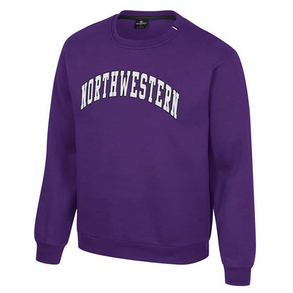 Northwestern University Wildcats Colosseum Men's Purple I'll Be Back Crew