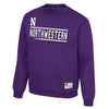 Northwestern University Wildcats Colosseum Men's N Logo Purple I'll Be Back Crew
