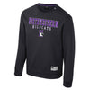 Northwestern University Wildcats Colosseum Men's Zion Black Crewneck Fleece with Design Concept #2