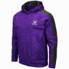 Northwestern University Wildcats Colosseum Men's Bart Purple Zip-Hood Sweatshirt/Lightweight Jacket