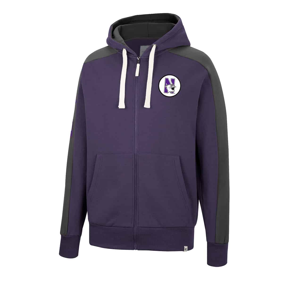 Northwestern University Wildcats Colosseum Men's Flying Wasp Full Zip Hoodie