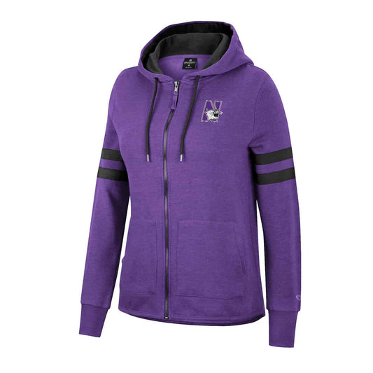 Northwestern University Wildcats Colosseum Ladies You Already Did Fz Hoodie
