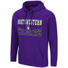 Northwestern University Wildcats Colosseum Men's Purple Heather Parks Pullover Hoodie