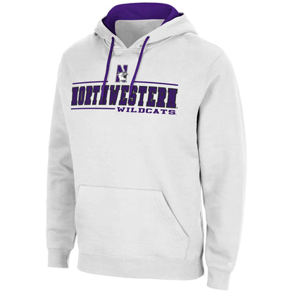 Northwestern University Wildcats Colosseum Men's White Brennan Pullover