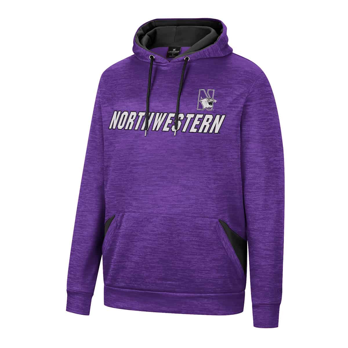 Northwestern University Wildcats Colosseum Men's Bushwood Pullover Hoodie