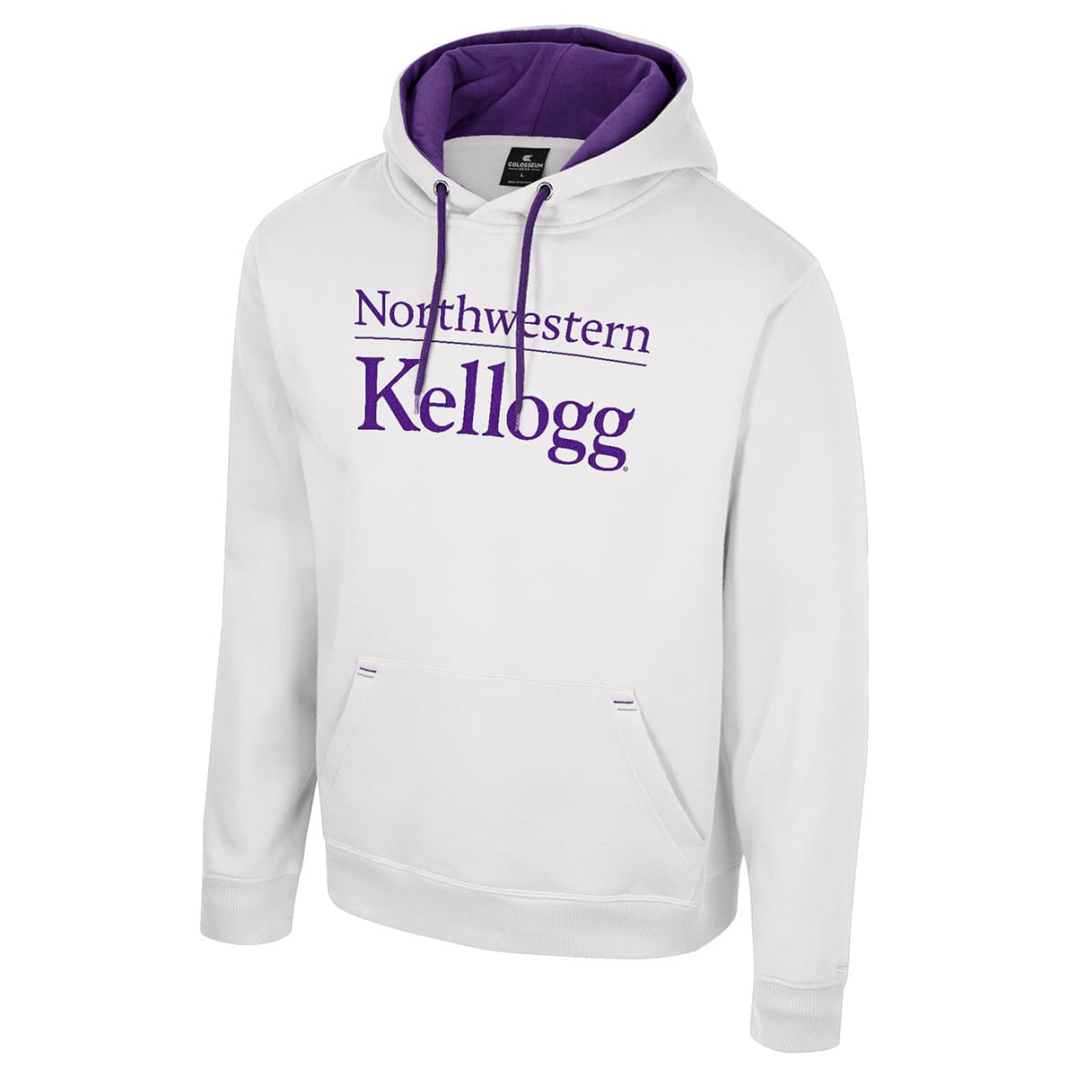 Northwestern University Wildcats Colosseum Men's Kellogg White I'll Be Back Hoodie