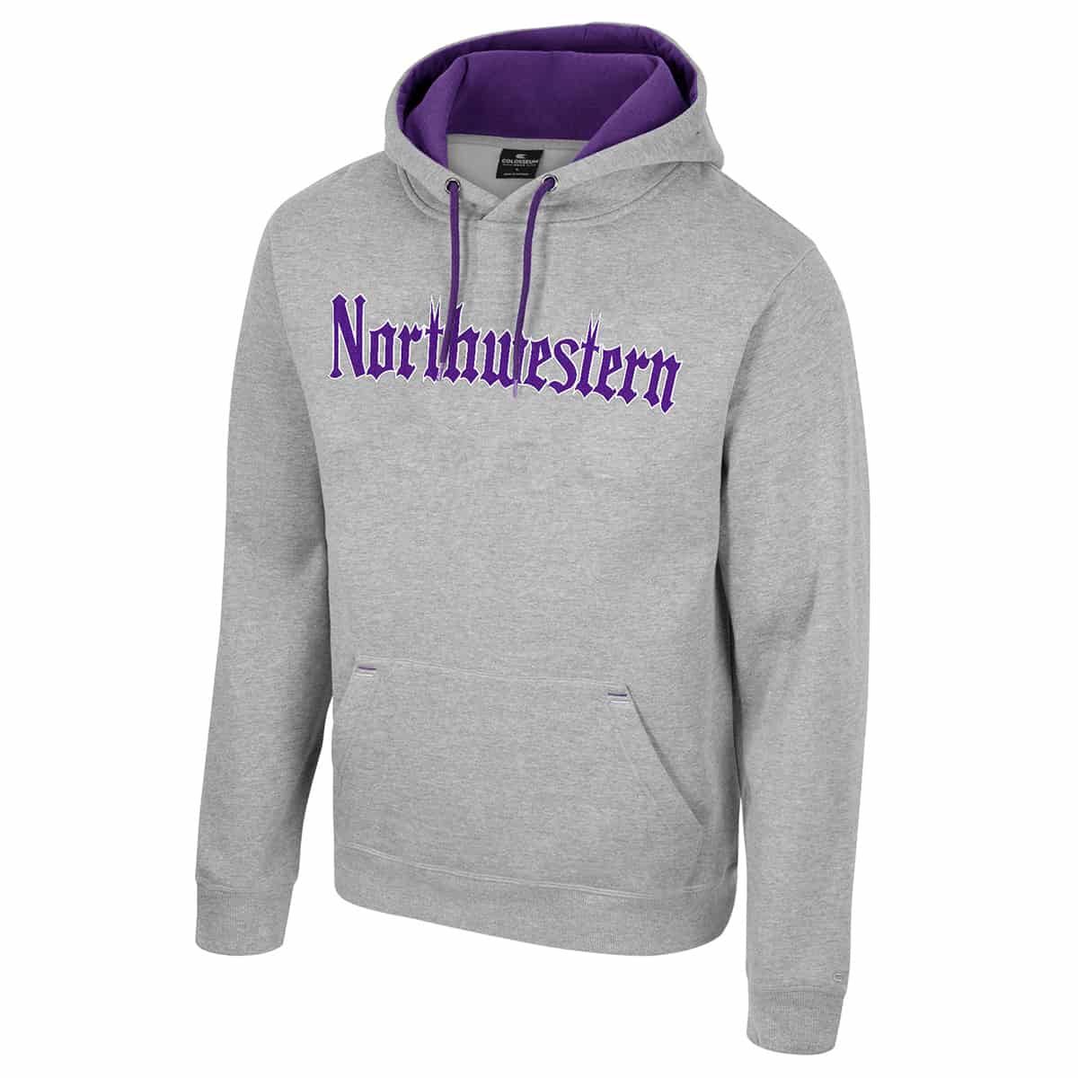 Northwestern University Wildcats Colosseum Men's Gothic Design Northwestern I'll Be Back Hoodie