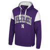 Northwestern University Wildcats Colosseum Men's Byrde Pullover Fleece Purple Hoodie