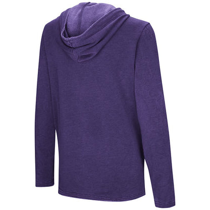 Northwestern University Wildcats Colosseum Purple Ladies Jouirney Is Everthing Vintage Hoodie-Back