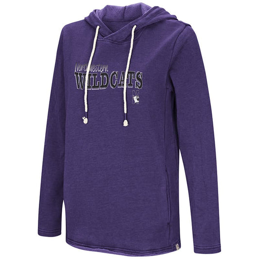 Northwestern University Wildcats Colosseum Purple Ladies Jouirney Is Everthing Vintage Hoodie