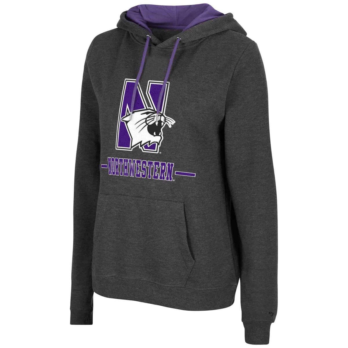 Northwestern University Wildcats Colosseum Women's Black Genius Hoodie
