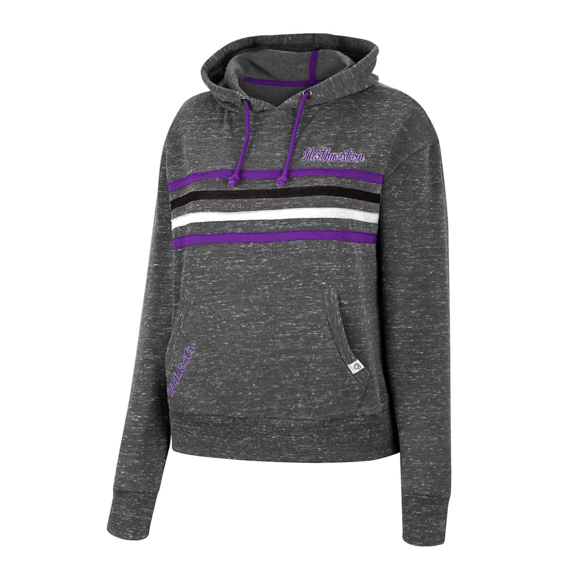 Northwestern University Wildcats Colosseum Ladies Backstage Pullover Hoodie