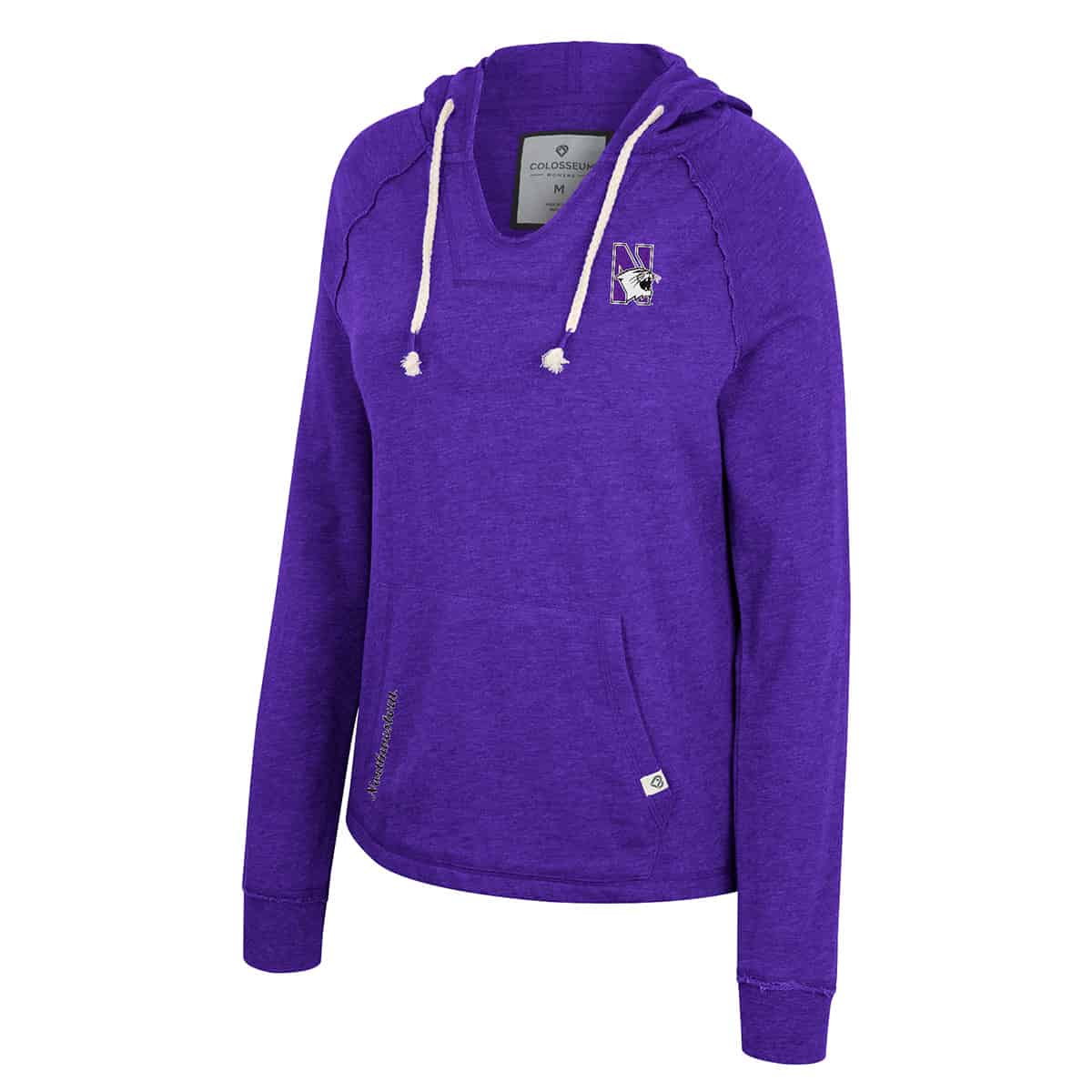 Northwestern University Wildcats Colosseum Ladies Wind Blows Pullover Hoody