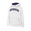 Northwestern University Wildcats Colosseum Youth Northwestern White Lead Guitarists Pullover Hoodie