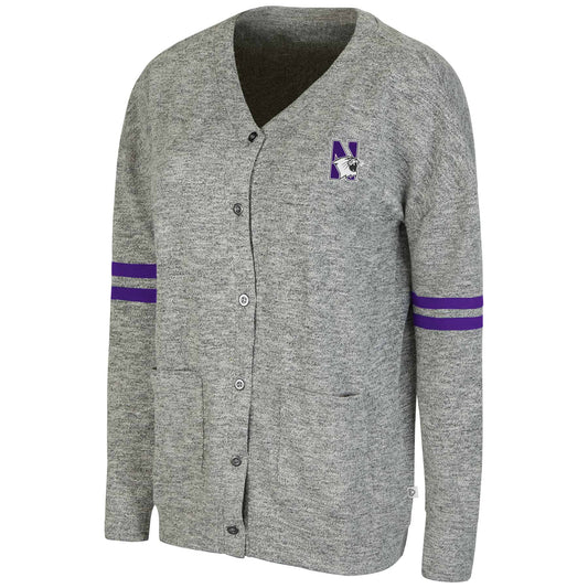Northwestern University Wildcats Colosseum Women's My House Cardigan