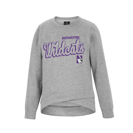 Northwestern University Wildcats Colosseum Girls Whohoopers Pullover Fleece