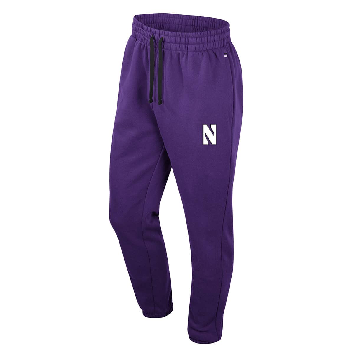Northwestern University Wildcats Colosseum Men's Zion Purple Fleece Pant with Stylized N Design