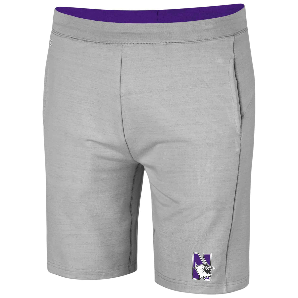 Northwestern University Wildcats Men's Colosseum Light Grey Stake Out Short