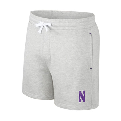 Northwestern University Wildcats Colosseum Men's Byrde Gray Shorts