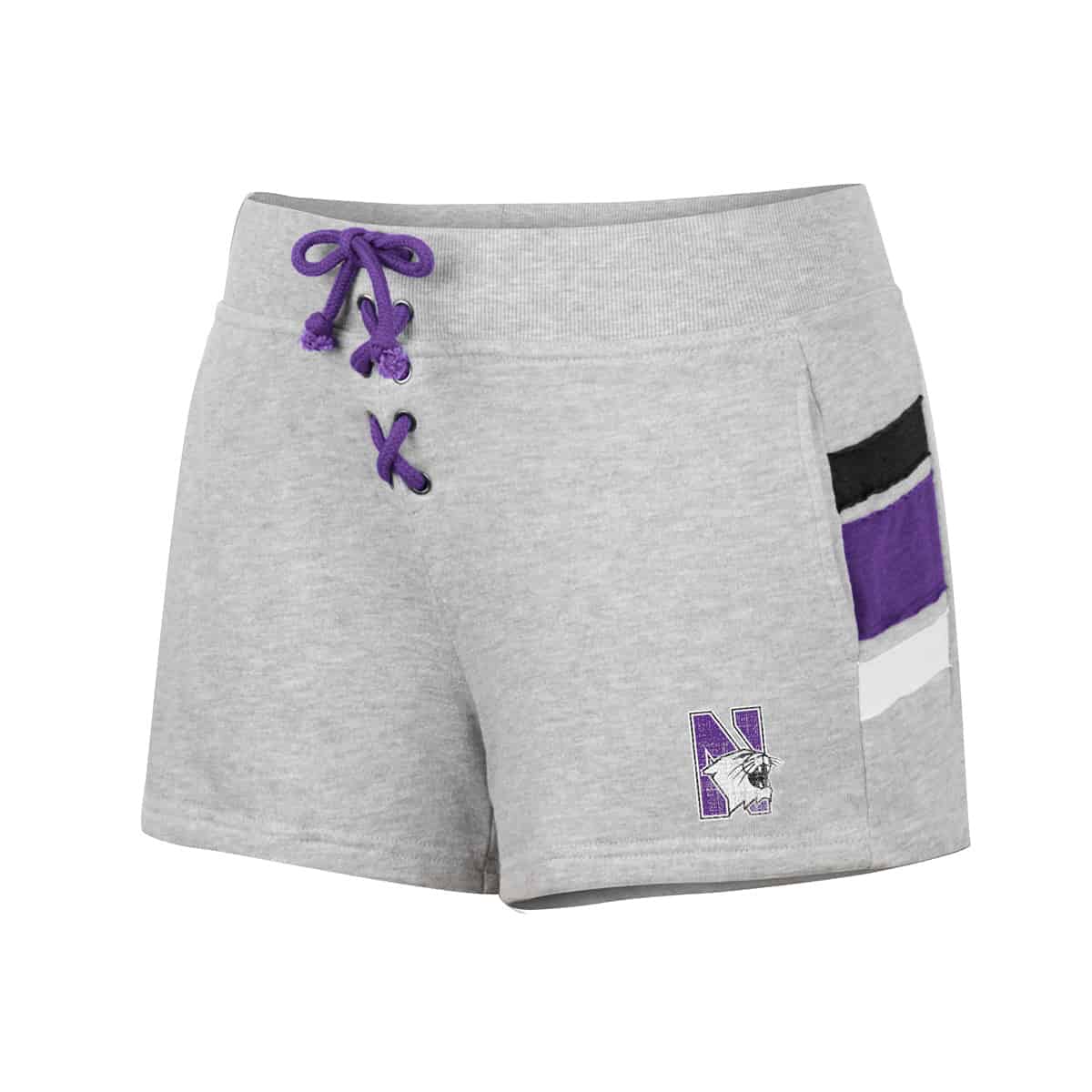 Northwestern University Wildcats Colosseum Ladies Ground Breaking Lace Up Short