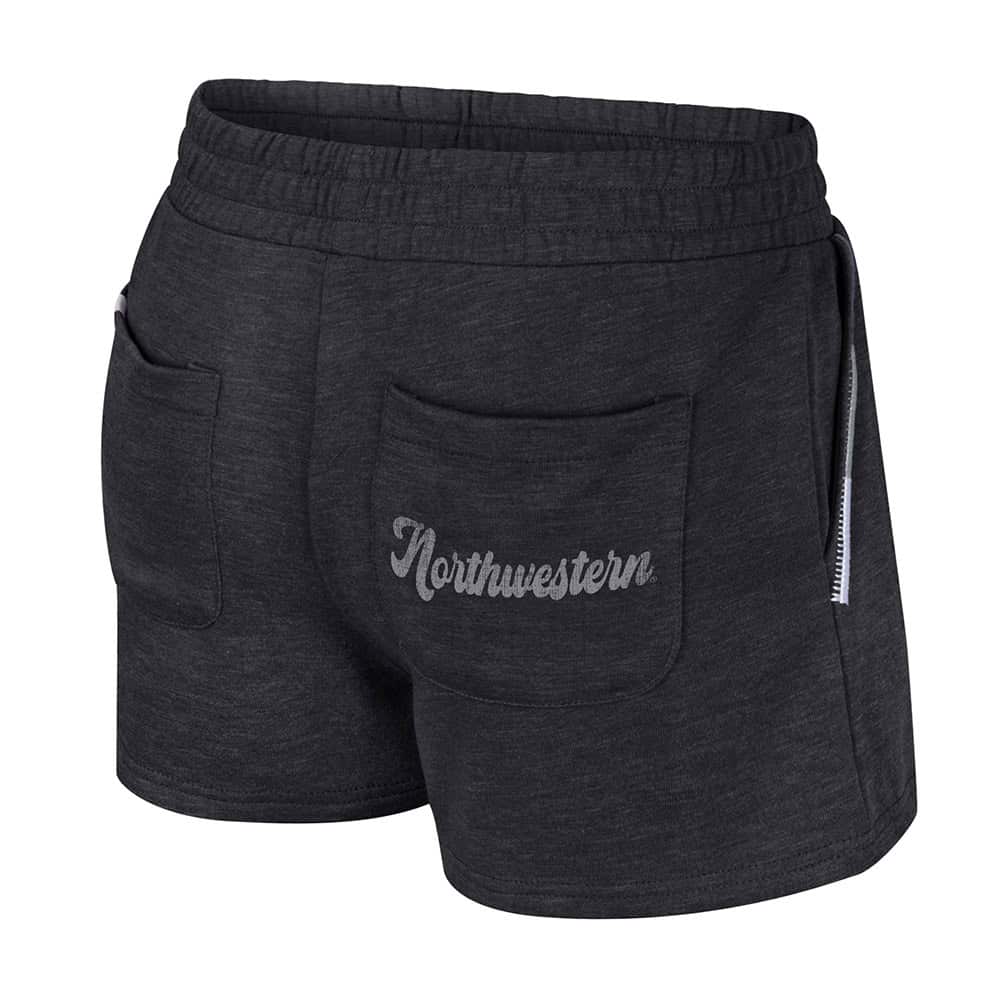 Northwestern University Wildcats Colosseum Women's London Black Short-back
