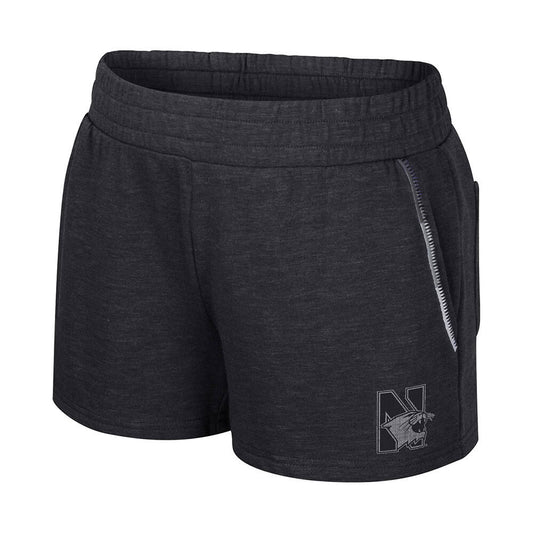 Northwestern University Wildcats Colosseum Women's London Black Short