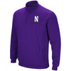 Northwestern University Wildcats Colosseum Men's Purple Playbook 1/4 Zip Fleece with Stylized N Design