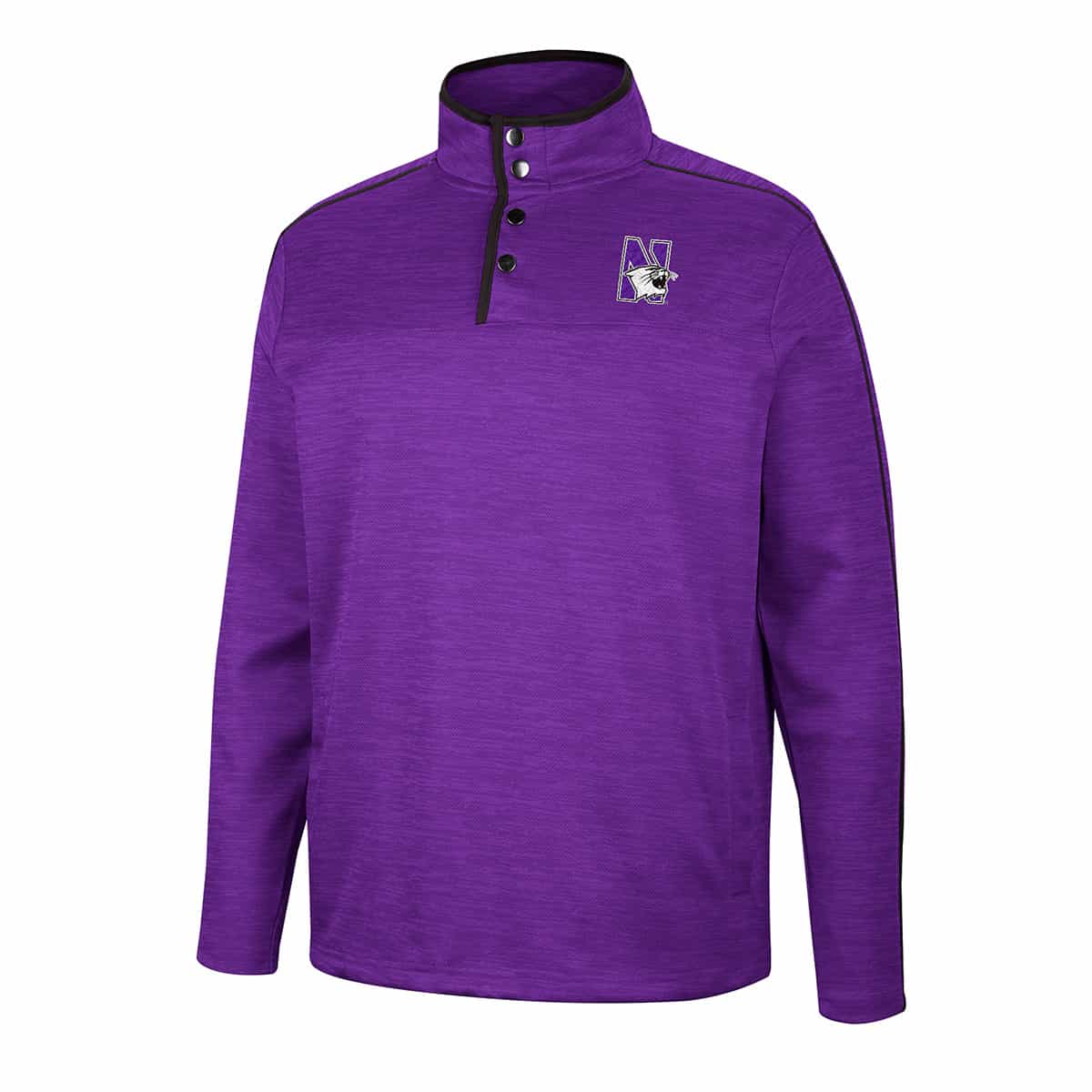 Northwestern University Wildcats Colosseum Men's Bushwood 1/4 Snap Jacket