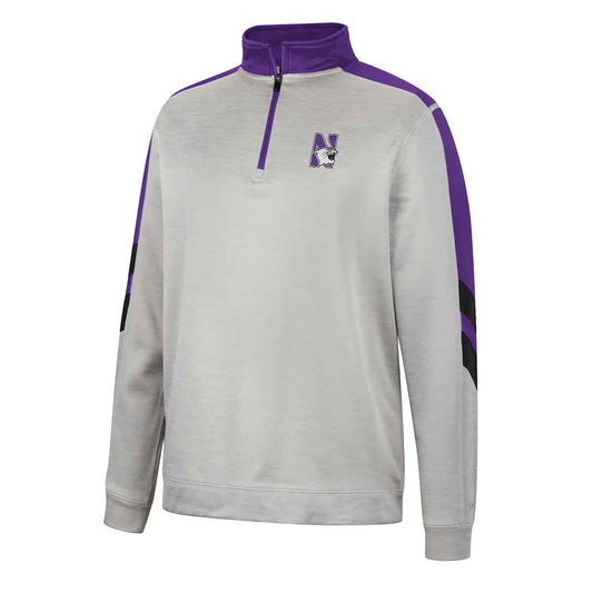 Northwestern University Wildcats Colosseum Men's  Bushwood 1/4 Zip Fleece