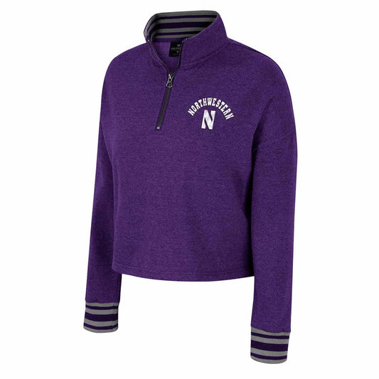 Northwestern University Wildcats Colosseum Ladies Isn'T She Lovely 1/4 Zip