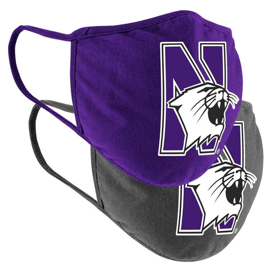 Northwestern University Wildcats Colosseum Facial Covering Pack of Two