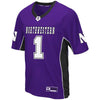 Northwestern University Wildcats Colosseum Men's Purple Max Power Football Jersey