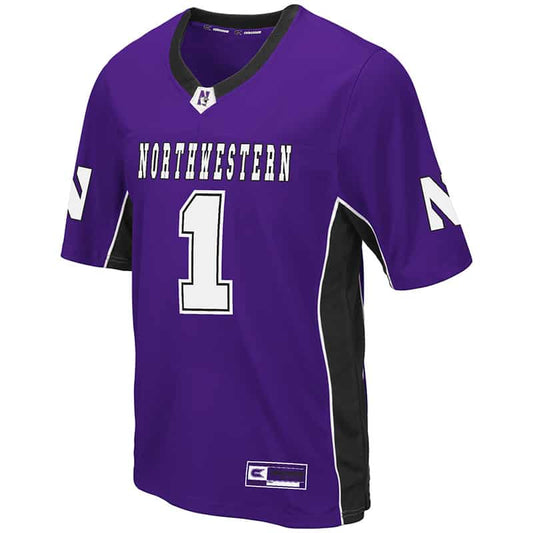 Northwestern University Wildcats Colosseum Men's Purple Max Power Football Jersey