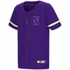 Northwestern University Wildcats Colosseum Youth Purple Play Ball Baseball Jersey with Stylized N Design