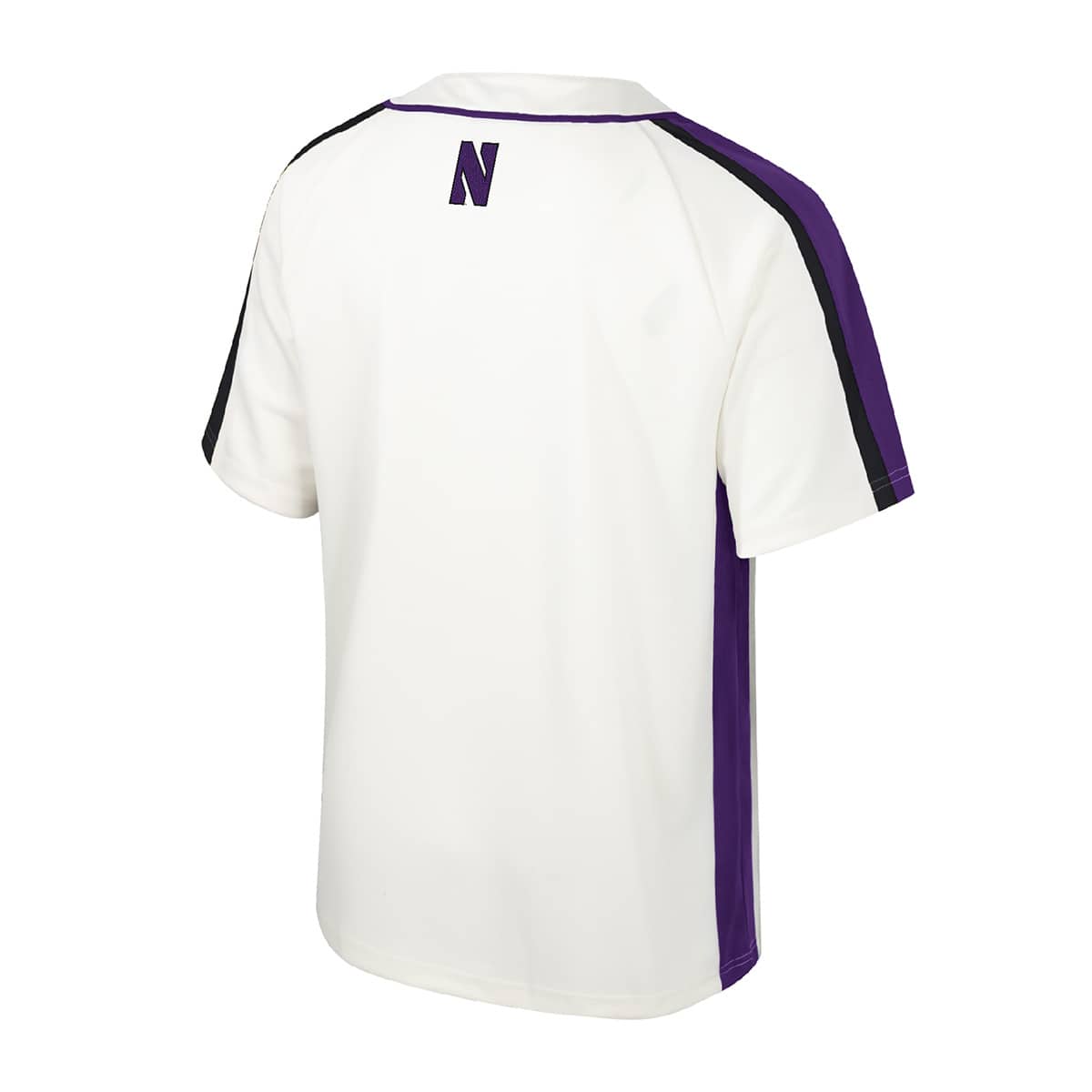 Northwestern University Wildcats Colosseum Youth Ruth Baseball Jersey-Back