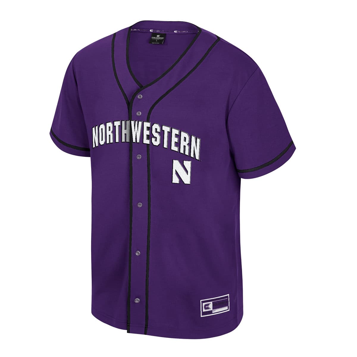 Northwestern University Wildcats Colosseum Youth Detonation Purple Baseball Jersey