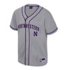Northwestern University Wildcats Colosseum Youth Detonation Grey Baseball Jersey
