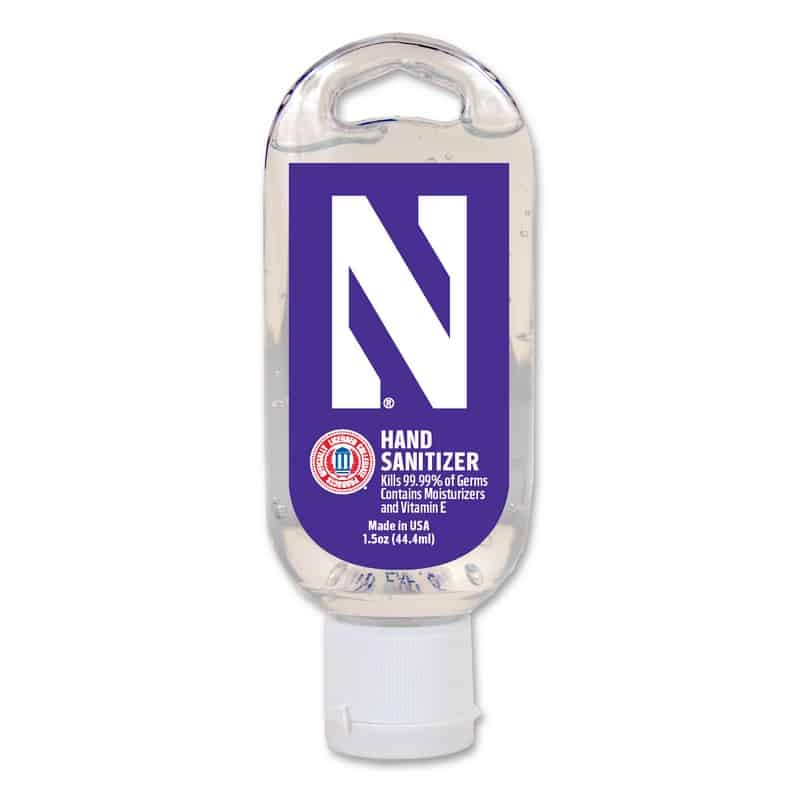 Northwestern University Wildcats 1.5 Oz. Hand Sanitizer With Stylized N Design