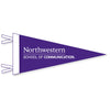 Northwestern School of Communication Wool Felt Pennant Size Large 12"X30"