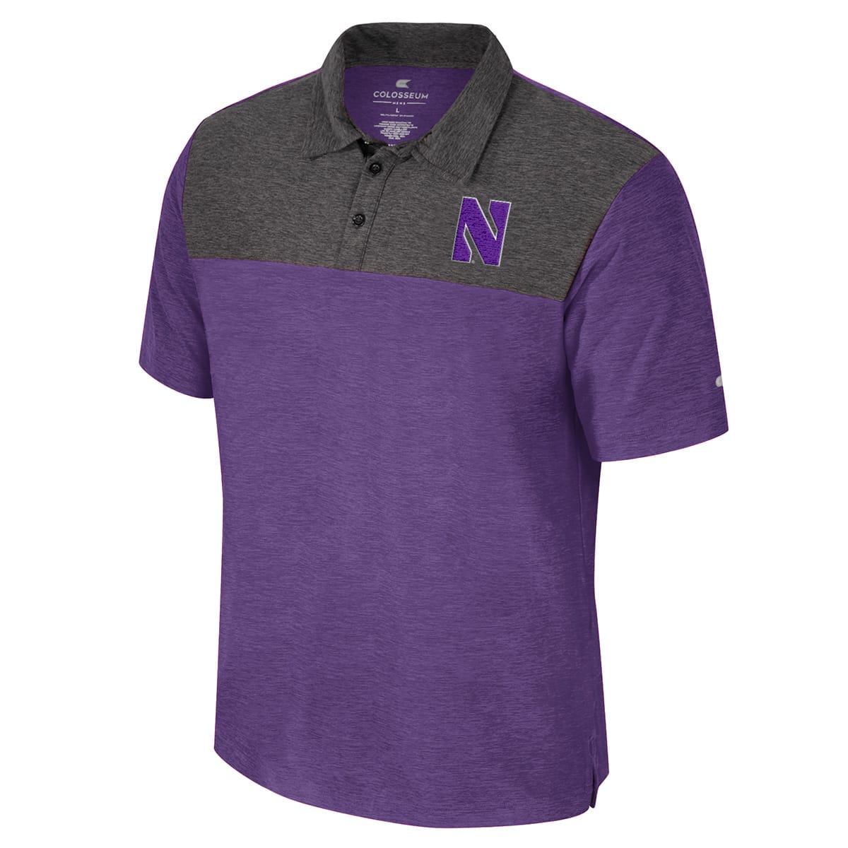 Northwestern University Wildcats Colosseum Men's Marty Purple Polo