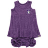 Northwestern University Wildcats Colosseum Infant Snorkasauarus Bloomer Set-Front