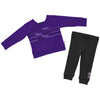 Northwestern University Wildcats Colosseum Infant Girls Crystal Ball Tee & Legging Set