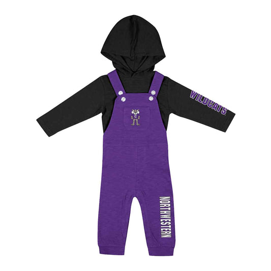 Northwestern University Wildcats Colosseum Infant Boys Chim-Chim-Cher-Ee Set