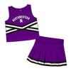 Northwestern University Wildcats Colosseum Toddler Girls Carousel Cheerleader Set