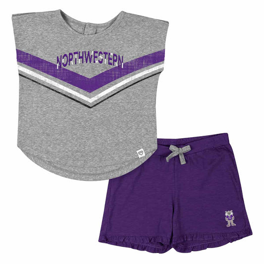 Northwestern University Wildcats Colosseum Toddler Girls Snowball Set
