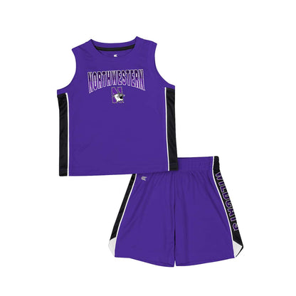 Northwestern University Wildcats Colosseum Toddler Vecna Tank & Short Set