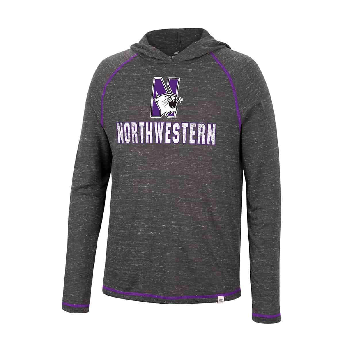 Northwestern University Wildcats Colosseum Men's Nakatomi L/S Hooded Tee