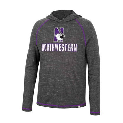 Northwestern University Wildcats Colosseum Men's Nakatomi L/S Hooded Tee