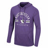Northwestern University Wildcats Colosseum Men's Purple Ticking Like This Hooded Tee
